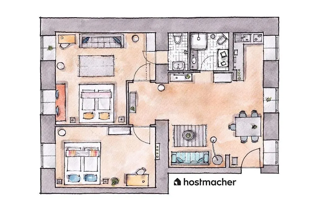 Family 2Br Oasis Steps From City By Hm Vienna Austria